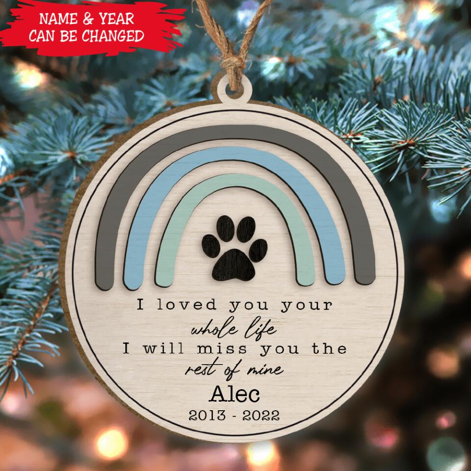 I Love You Your Whole Life - Personalized Wooden Christmas Ornament