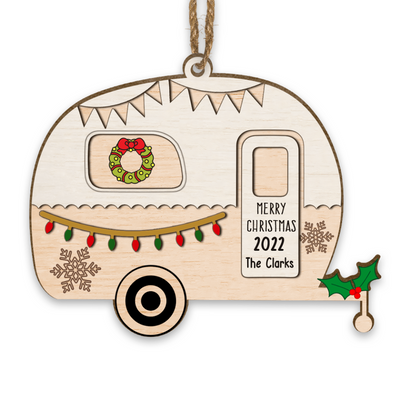 Christmas Ornament For Camper | Custom Wooden Ornament