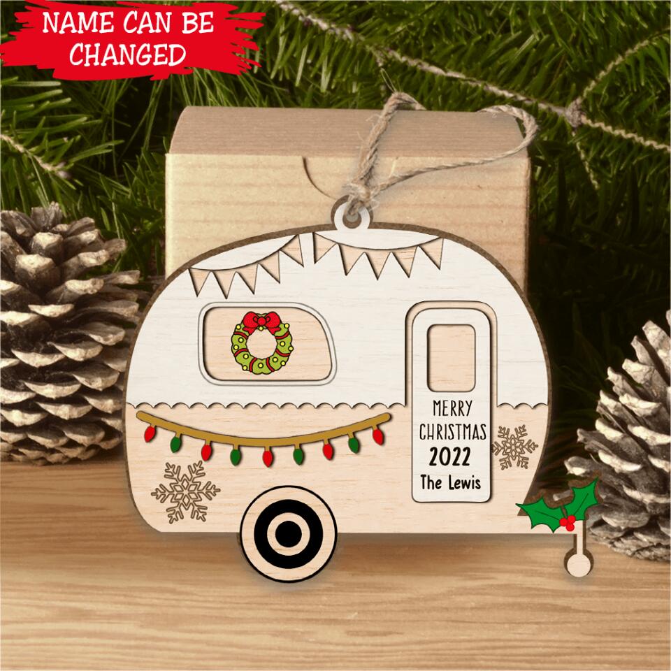 Christmas Ornament For Camper | Custom Wooden Ornament