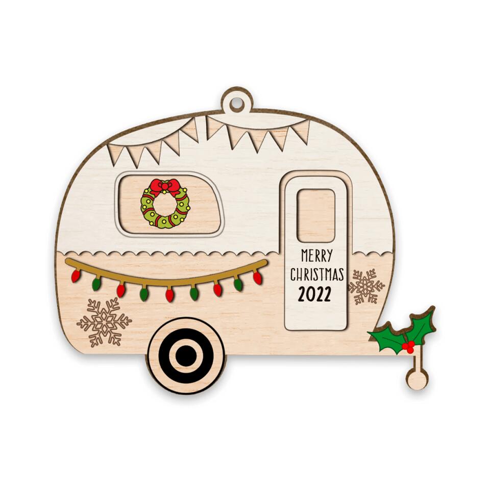 Christmas Ornament For Camper | Custom Wooden Ornament