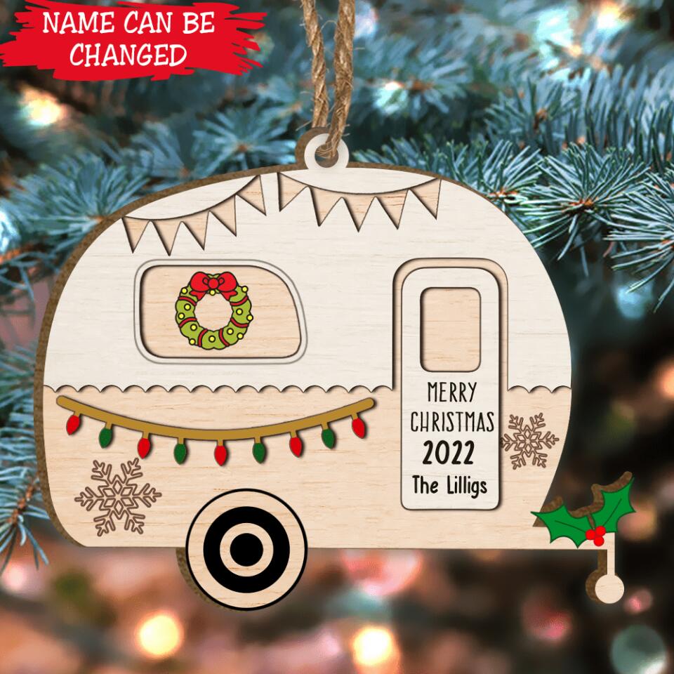 Christmas Ornament For Camper | Custom Wooden Ornament