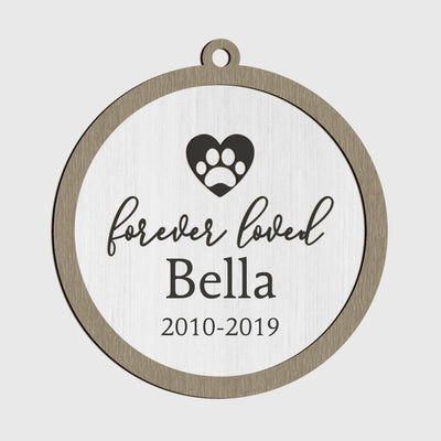 Forever Loved - Personalized Christmas Ornament, Custom Pet Ornament