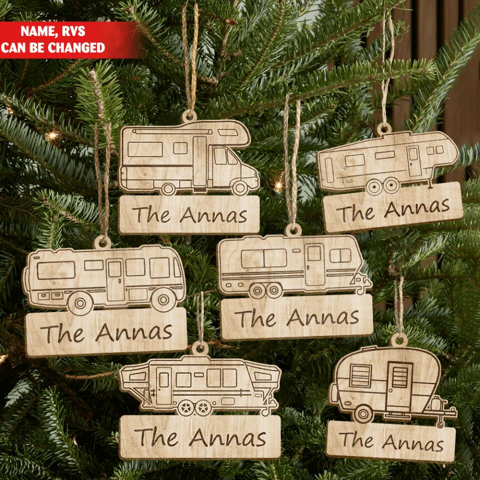 Custom Rvs Wooden Ornament For Campers