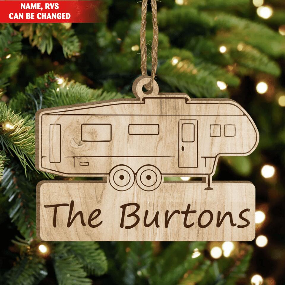 Custom Rvs Wooden Ornament For Campers