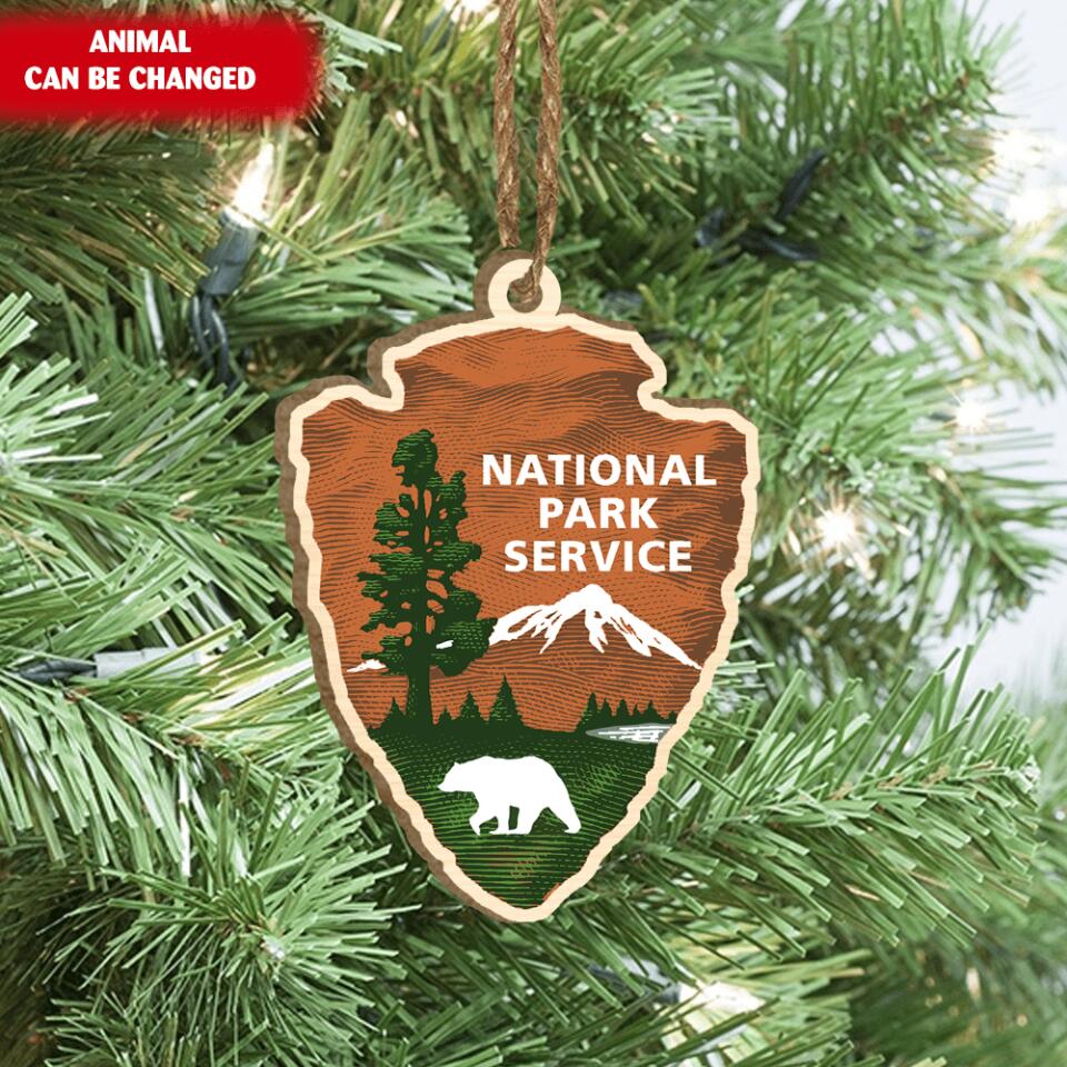 National Parks Sign Ornament, Adventure Christmas - Personalized Ornament