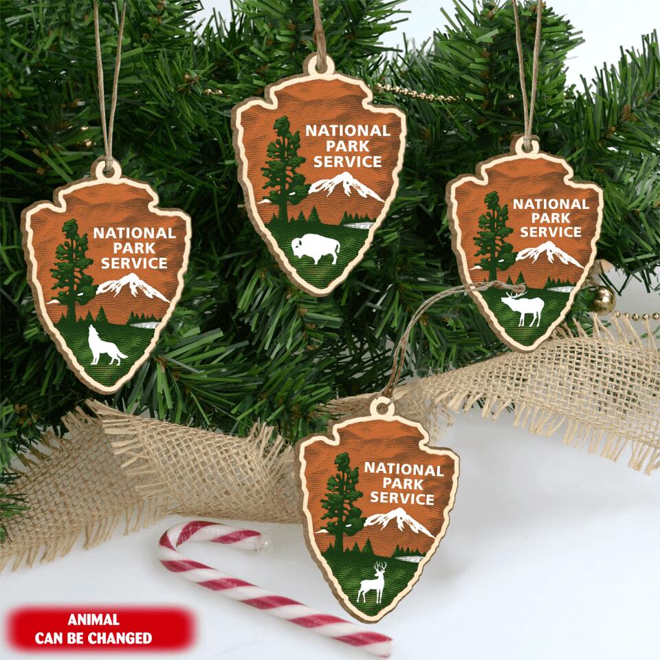 National Parks Sign Ornament, Adventure Christmas - Personalized Ornament