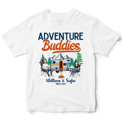 Adventure Buddies - Personalized T-shirt, Gift For Couple, Husband Wife