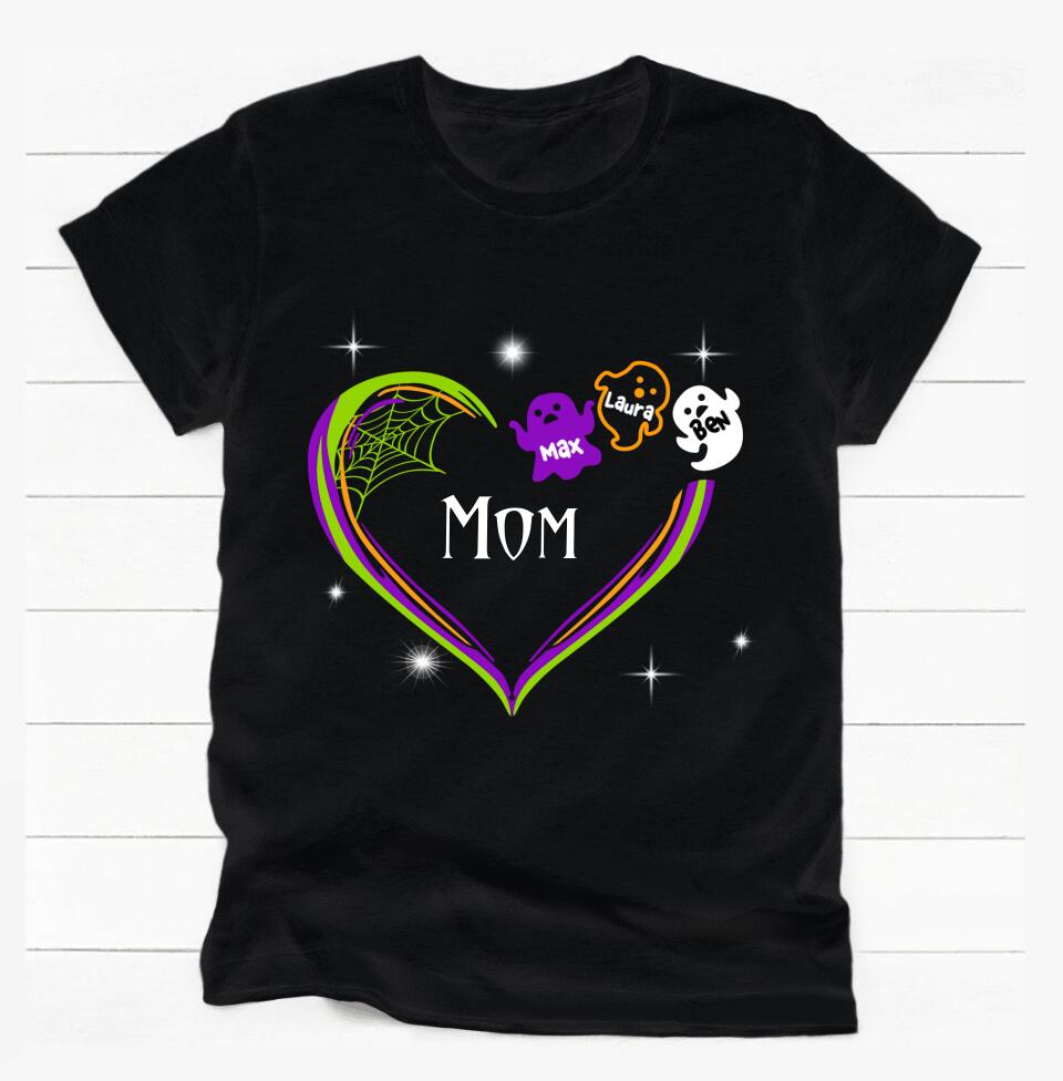 Personalized Halloween Heart | Halloween Heart Design - Personalized T-shirt