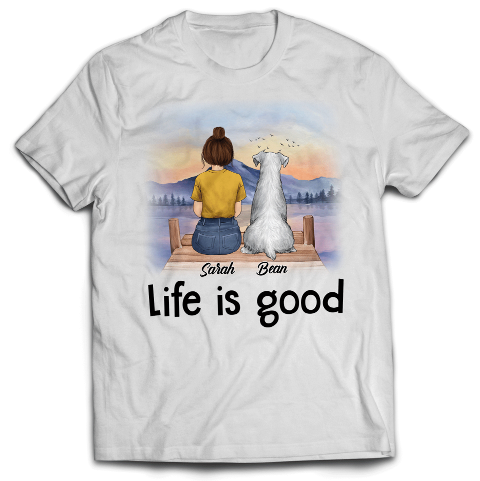 Life Of Good, Gift Dog Lover - Personalized T-shirt