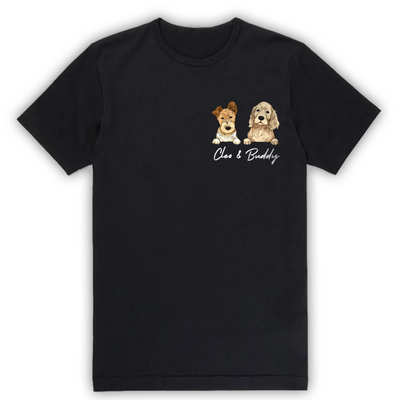 Custom Dog Mom Dog Dad Shirt - Personalized Dog Shirt, Gift For Dog Lovers