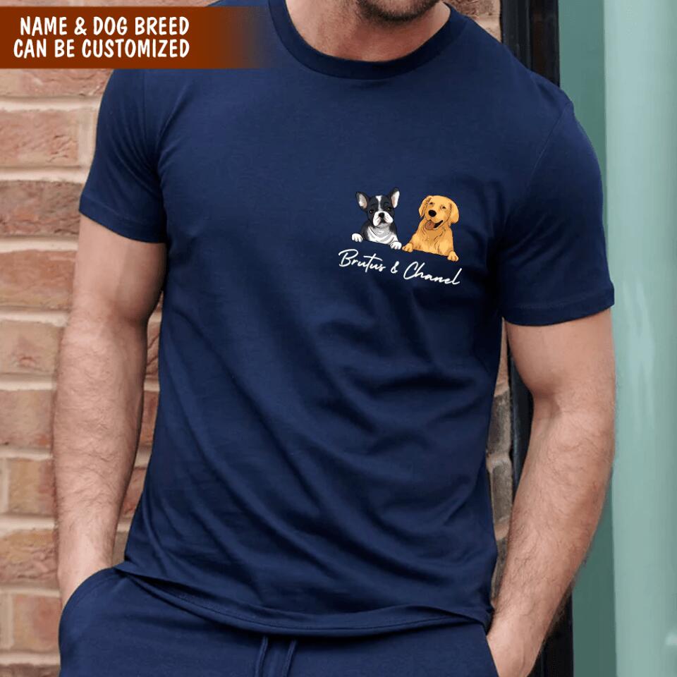 Custom Dog Mom Dog Dad Shirt - Personalized Dog Shirt, Gift For Dog Lovers