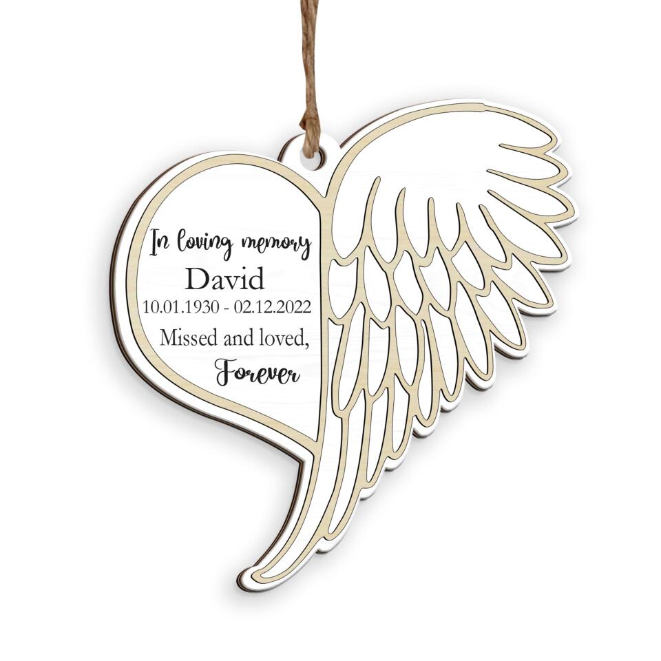 Angel Ornament, In Memory, Angel Wings, Memorial Keepsake, Memory Loss