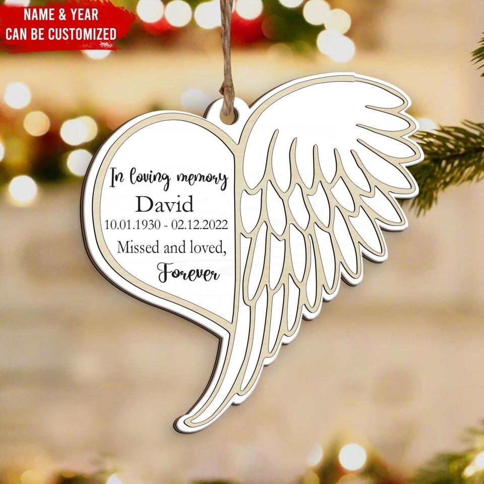 Angel Ornament, In Memory, Angel Wings, Memorial Keepsake, Memory Loss