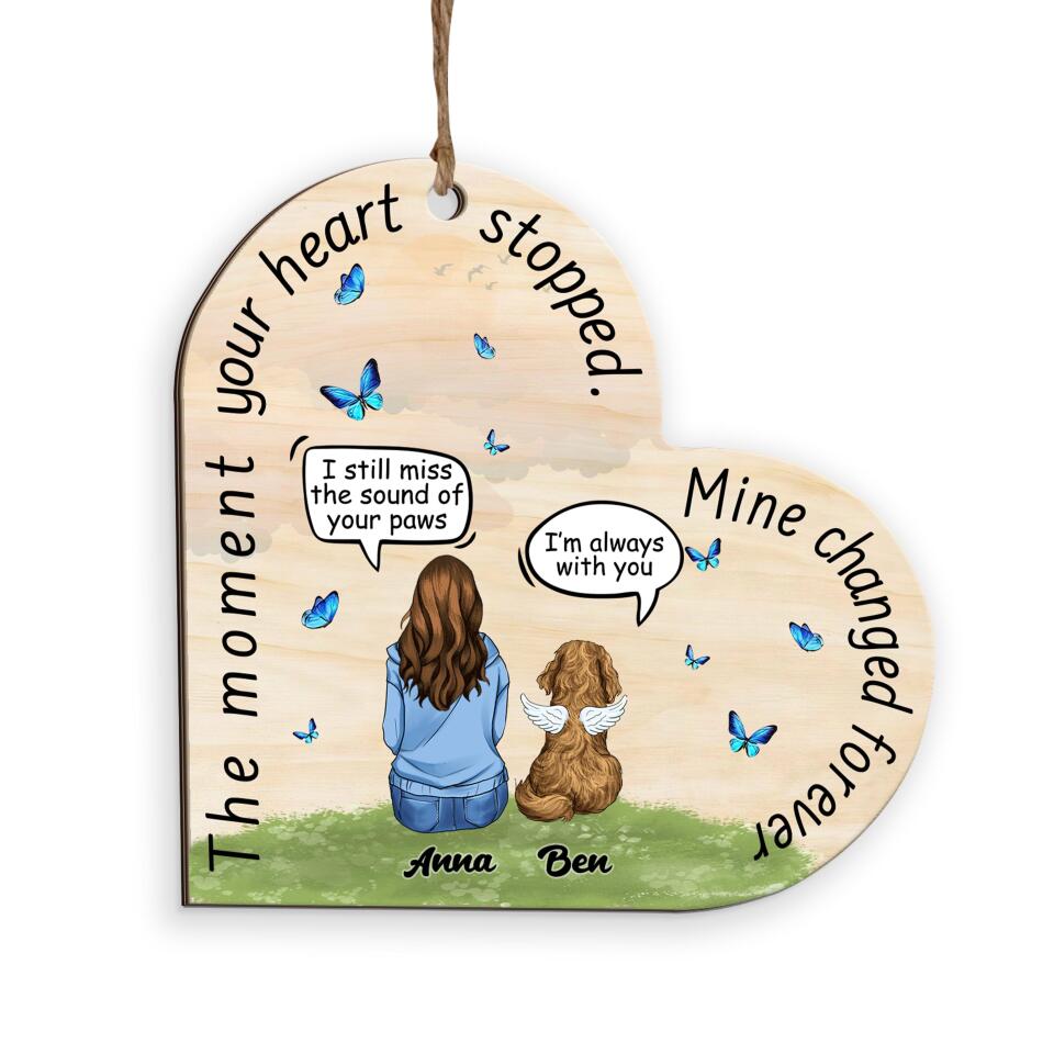 The Moment your heart stopped. Mine changed forever - Personalized Ornament