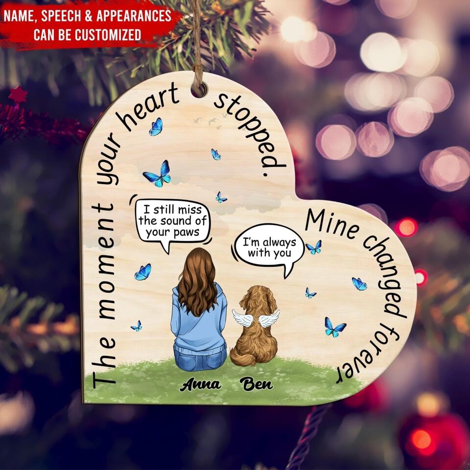 The Moment your heart stopped. Mine changed forever - Personalized Ornament