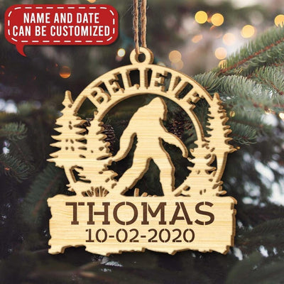 Bigfoot ornament, Bigfoot Christmas Ornament, Sasquatch Ornament, Sasquatch Christmas Ornament, Rougarou Ornament, Believe Ornament