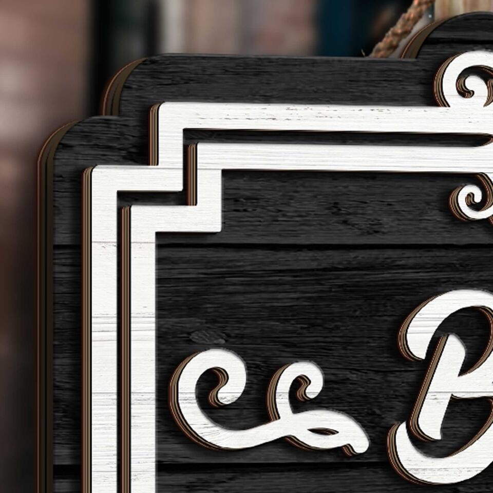 Welcome Sign, Personalized Welcome Sign - Custom 2 Layer Sign