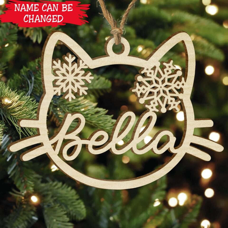 Cat Ornament, Personalized Cat Ornament, Custom Pet Ornament