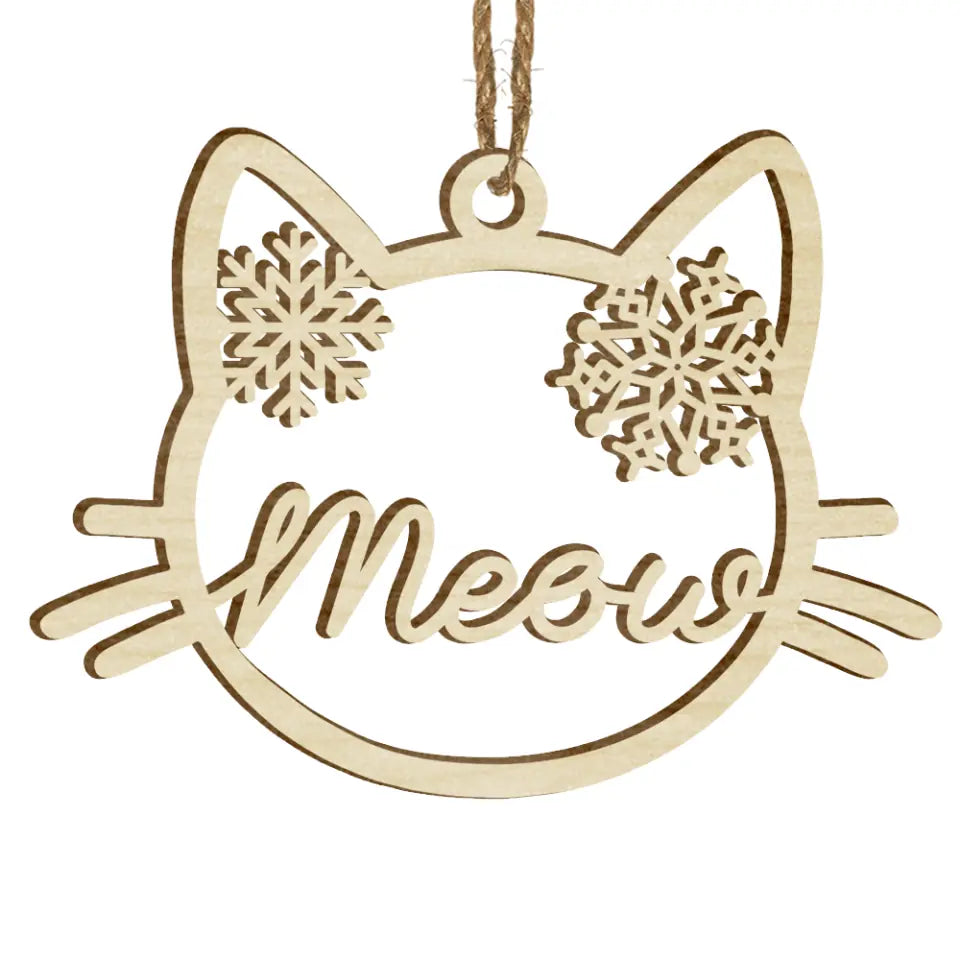 Cat Ornament, Personalized Cat Ornament, Custom Pet Ornament