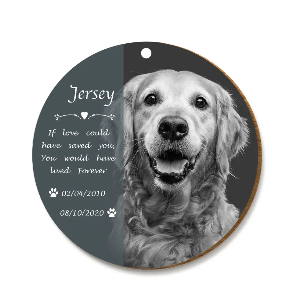 Pet Memorial Photo - Personalized Christmas Ornament