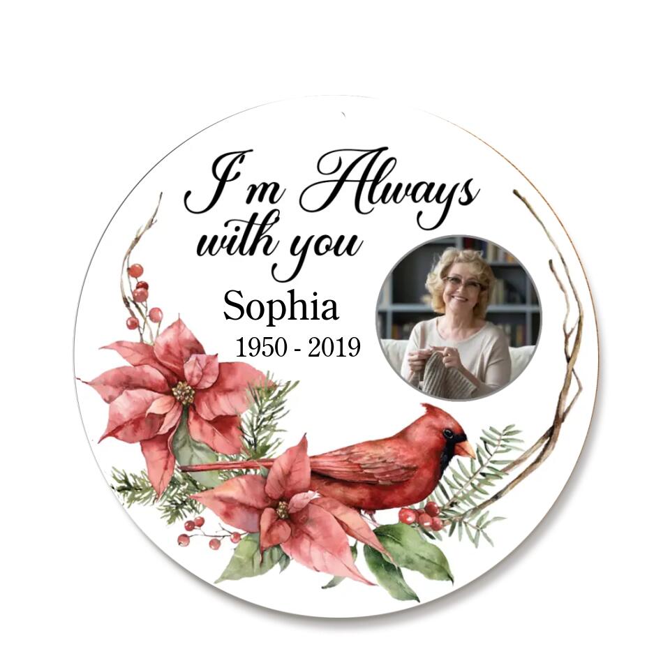 I'm Always With You, Memorial Ornament - Personalized Ornament