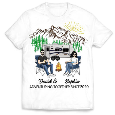 Adventuring Together, Personalized  Gift  For Camping  Lover - Personalized  T-shirt