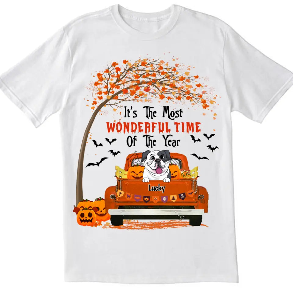 It&#39;s The Most Wonderful Time Of The Year Shirt Gift For Halloween - Personalized  T-shirt