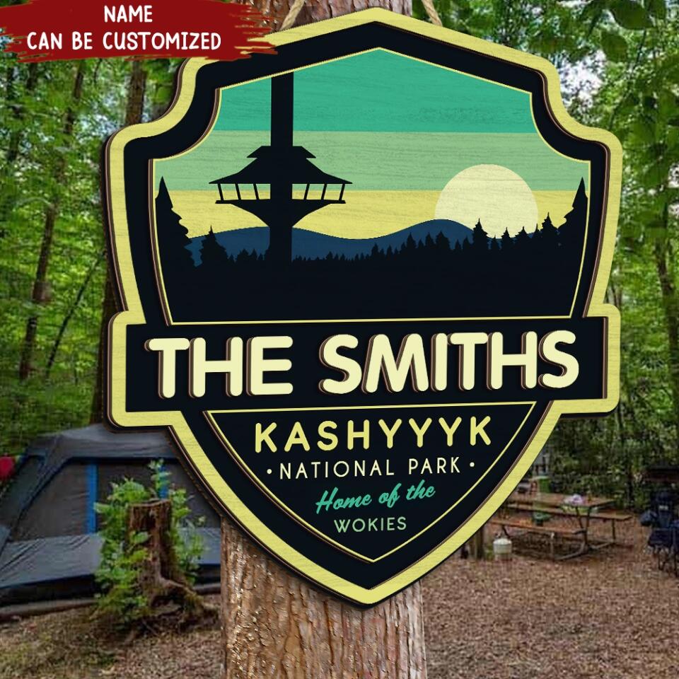 SW National Park - Personalized 2 Layer Sign, Custom Famiy Sign