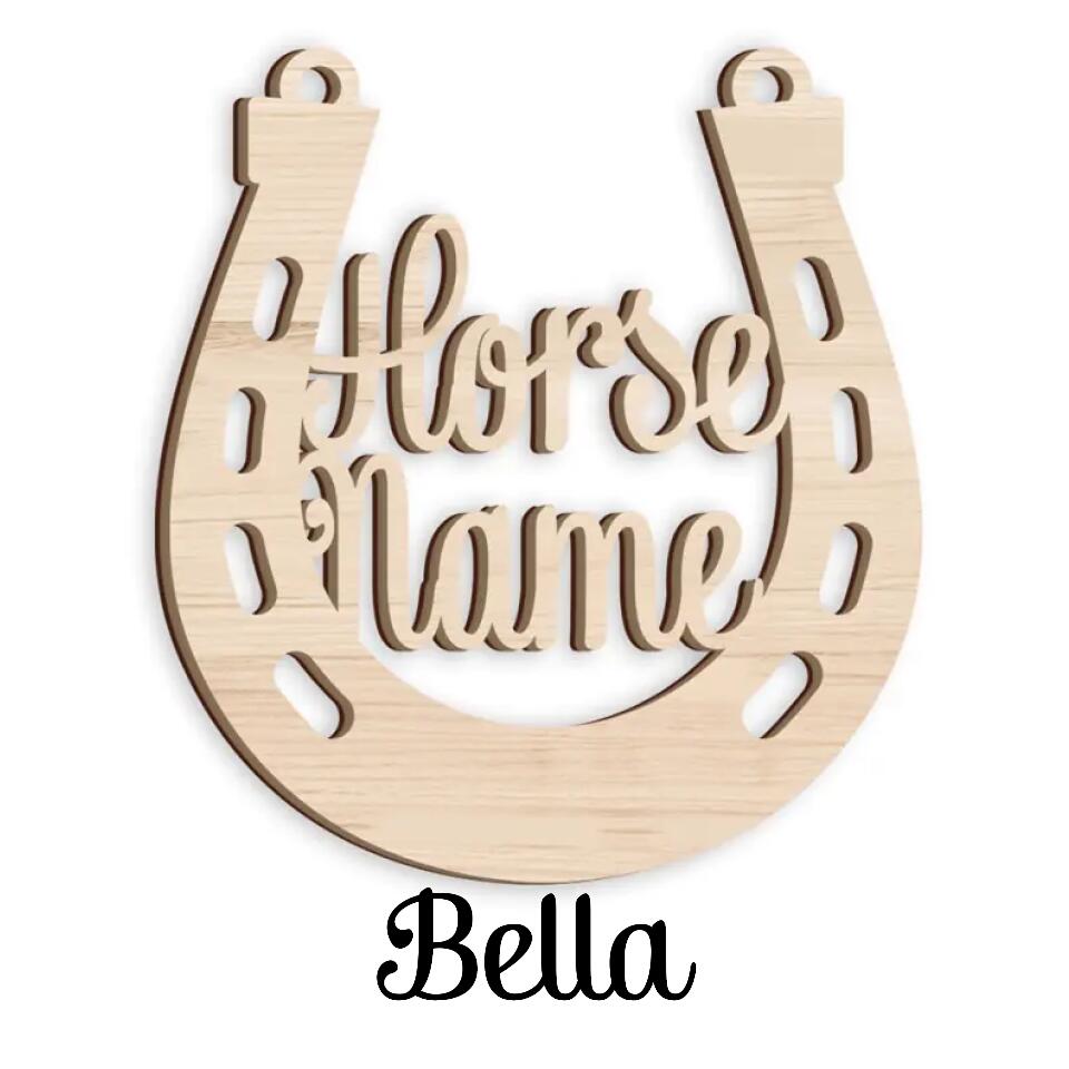 Personalized! Your Horse's Name On A Custom Christmas Ornament, Gift For Horse Lovers