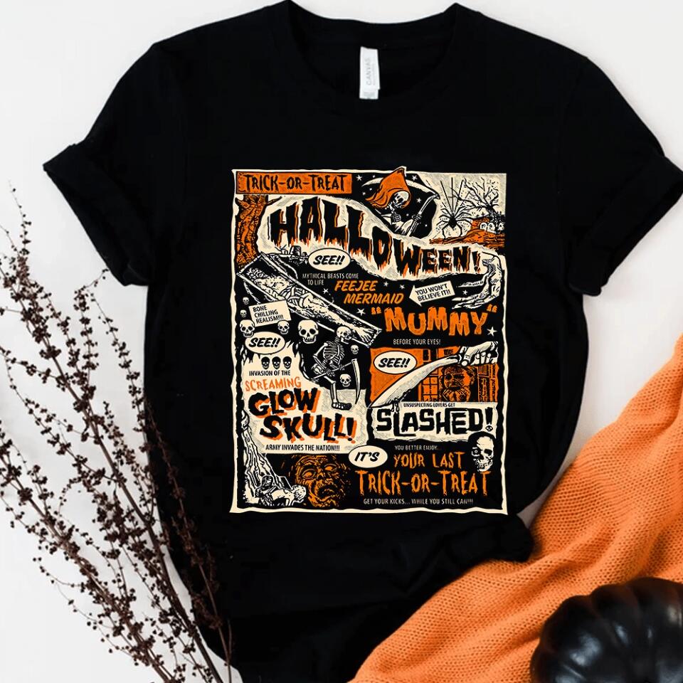 Halloween Shirt Style Vintage Retro Halloween, Gift For Halloween