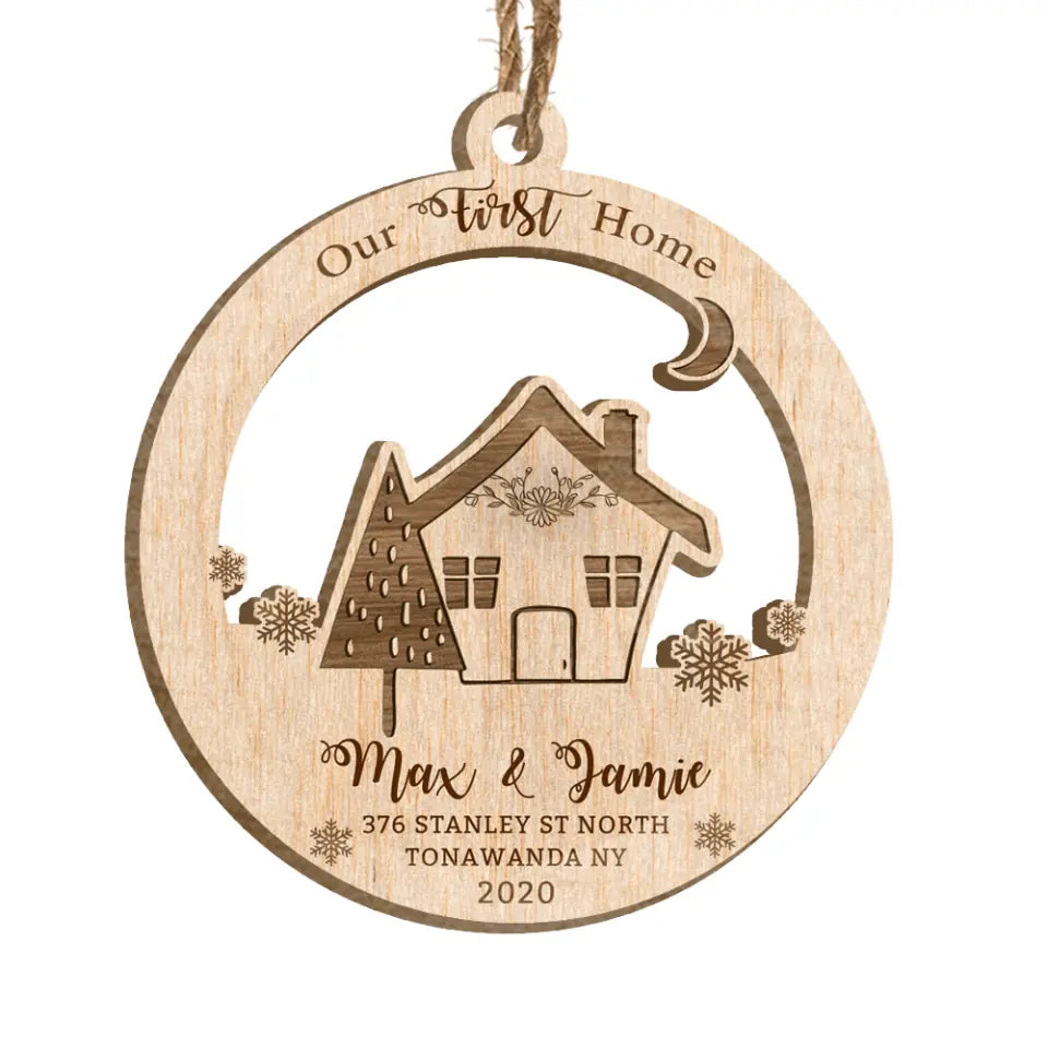 Personalized Our First Home Ornament / 2022 New House Ornament / First Christmas In Our New Home / New Home Gifts / New Home Keepsake