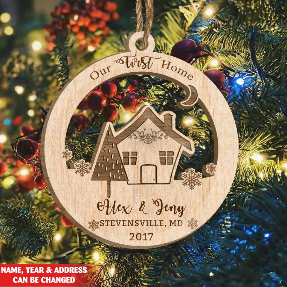 Personalized Our First Home Ornament / 2022 New House Ornament / First Christmas In Our New Home / New Home Gifts / New Home Keepsake