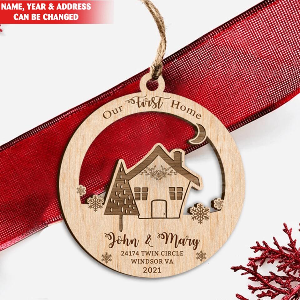 Personalized Our First Home Ornament / 2022 New House Ornament / First Christmas In Our New Home / New Home Gifts / New Home Keepsake