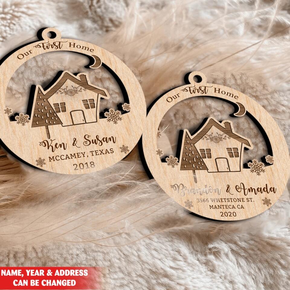 Personalized Our First Home Ornament / 2022 New House Ornament / First Christmas In Our New Home / New Home Gifts / New Home Keepsake