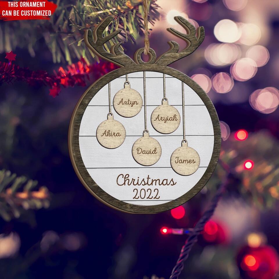Family Christmas Ornament - Personalized Family and Pet Ornament/ Personalized Christmas Ornament/ Personalized Christmas- Christmas in July