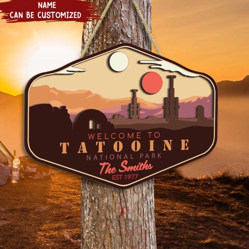 SW Door Sign, Welcome to SW, - Personalized Door Sign 2 Layer