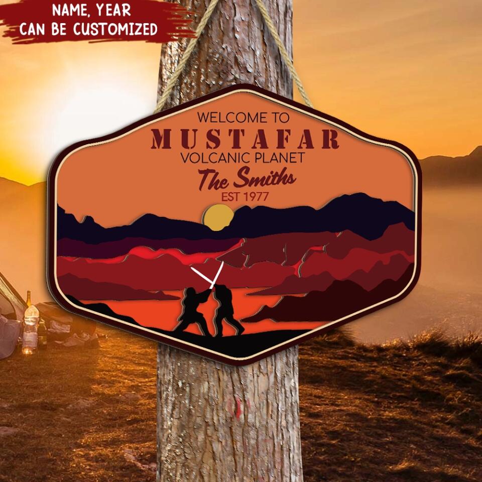 SW Door Sign, Welcome to SW, - Personalized Door Sign 2 Layer