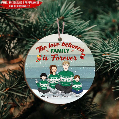 Family Ornament, Couple Christmas Ornament, Fur Family Christmas Ornament, New Family Portrait Gift