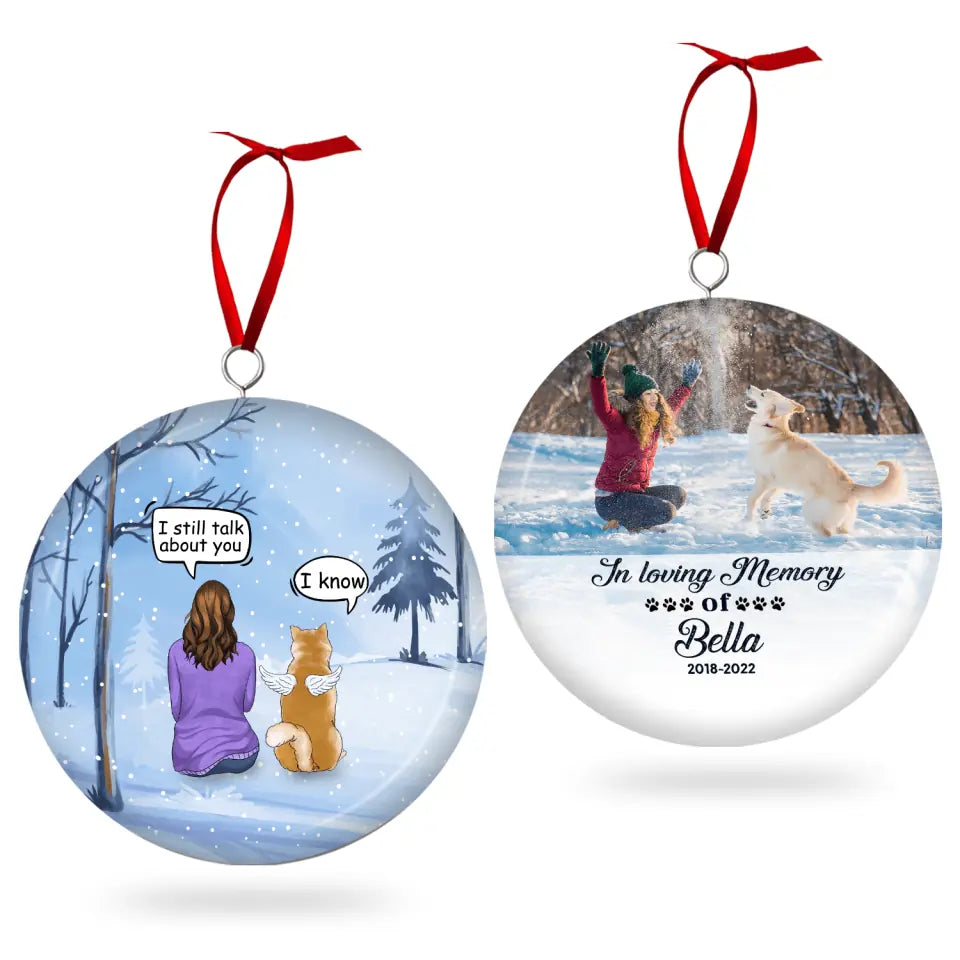 I Still Talk About You - Personalized 3D Metal Ornament, Two-Sided Printed, Christmas Ornament