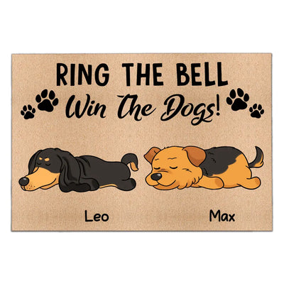 Ring The Bell, Win A Dog - Personalized Doormat, Custom Welcome Doormat