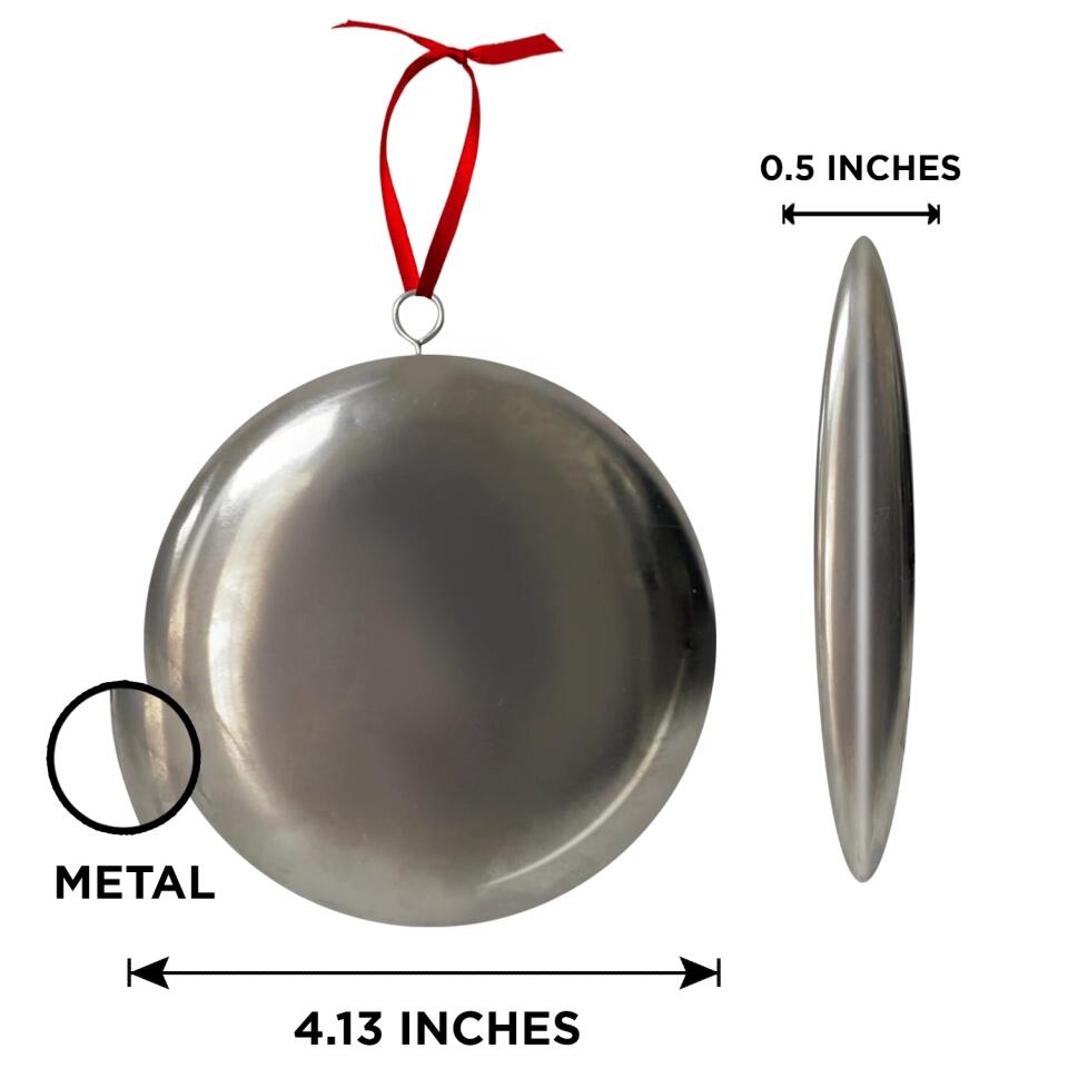 Not A Day Goes By That You Are Not Missed - Personalized 3D Metal Ornament, Two-Sided Printed