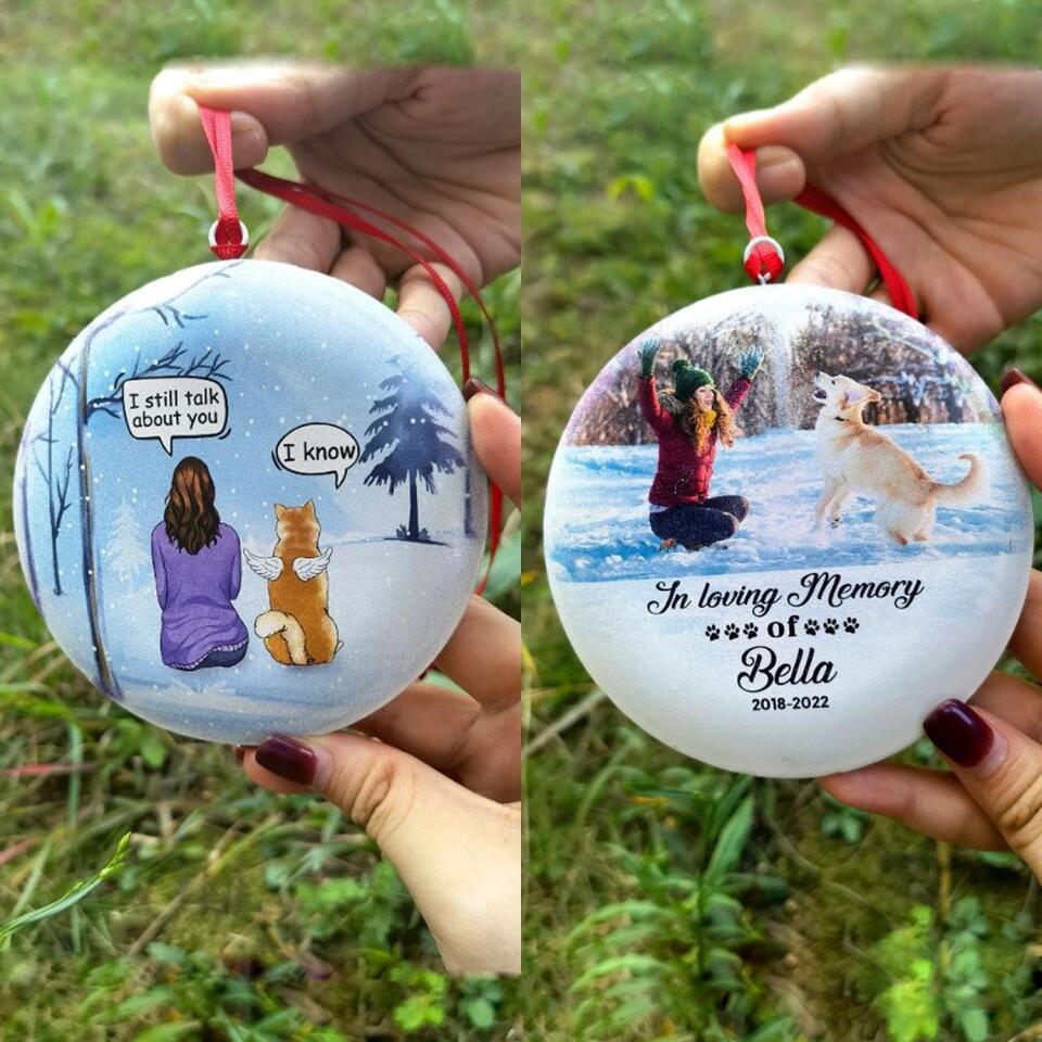 I Still Talk About You - Personalized 3D Metal Ornament, Two-Sided Printed, Christmas Ornament