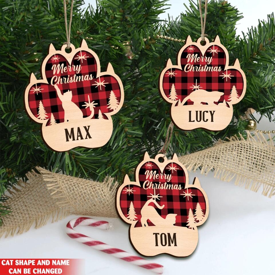 Personalized Cat Ornaments For Christmas - Personalized Ornament
