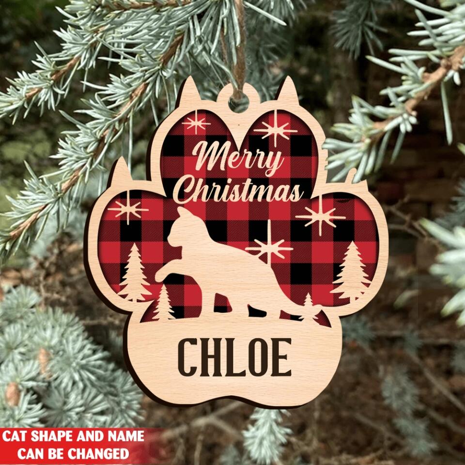 Personalized Cat Ornaments For Christmas - Personalized Ornament