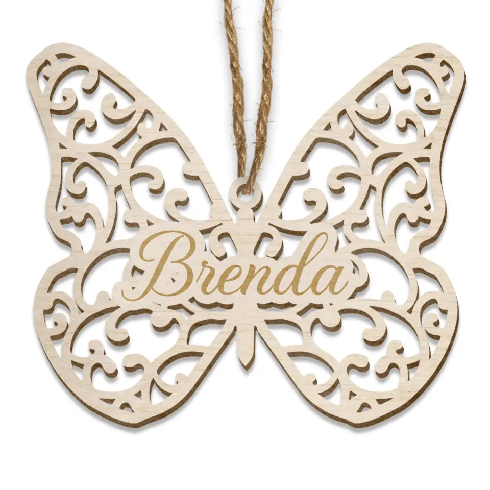 Christmas Remembrance Butterfly - Personalized Ornaments