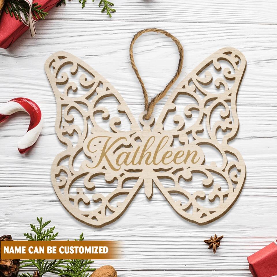 Christmas Remembrance Butterfly - Personalized Ornaments