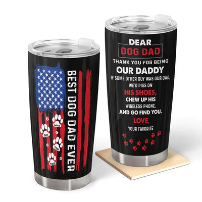 Best Dog Dad Ever - Personalized Tumbler