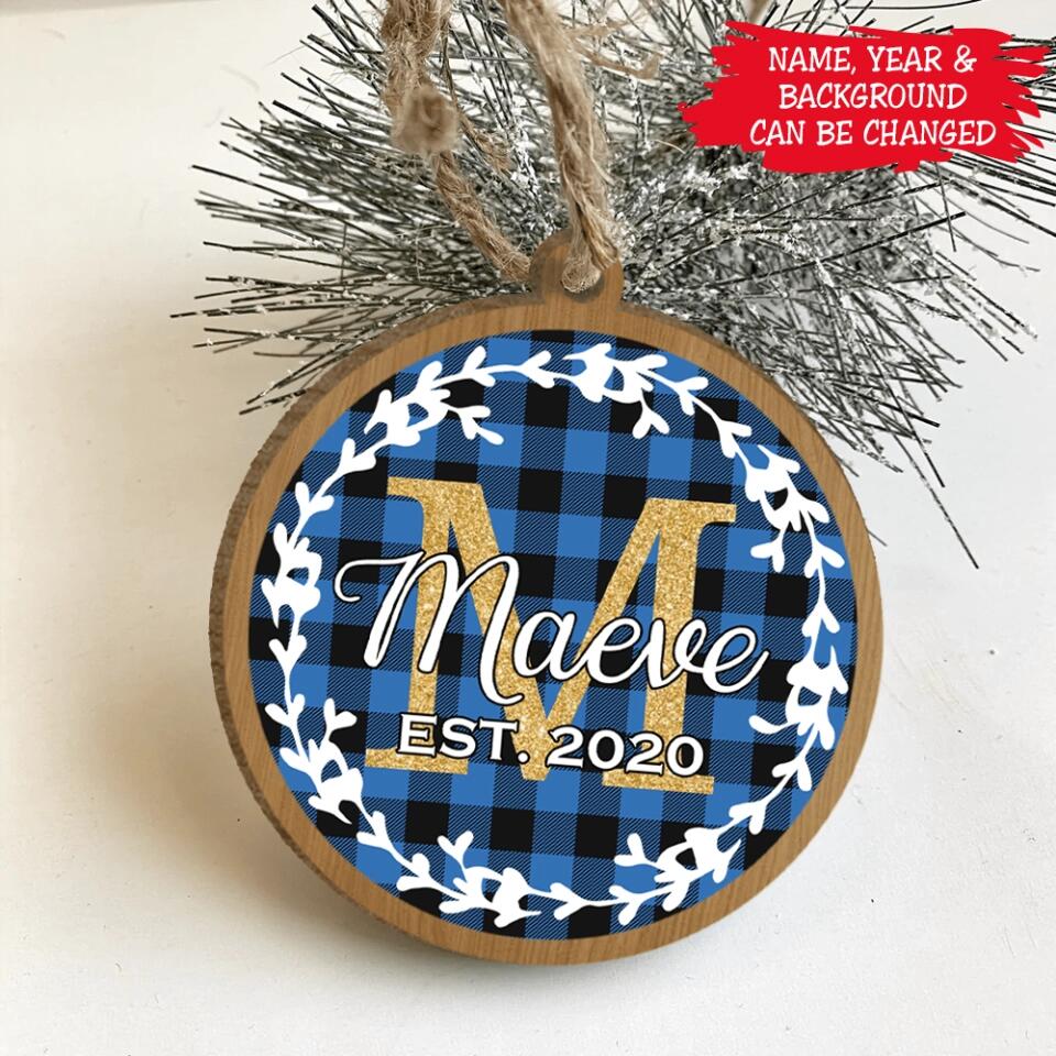 Family Christmas Ornament - Personalized Wooden Ornament