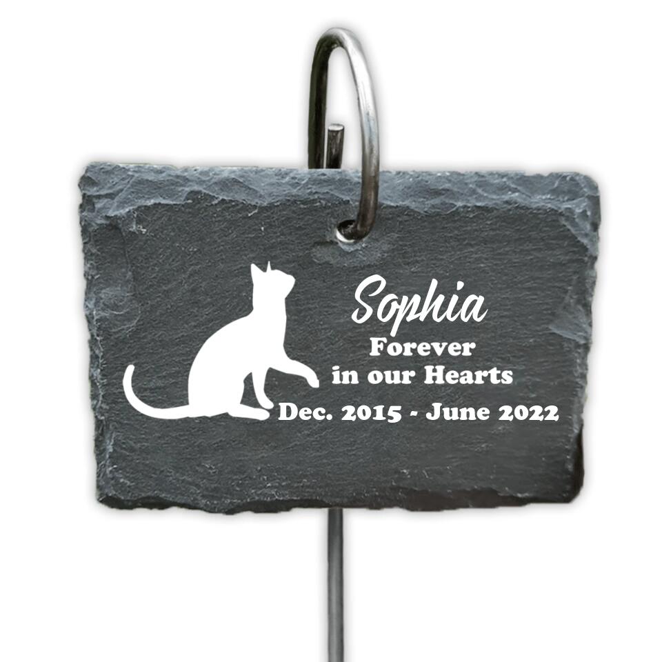 In Loving Memory Cat Pet - Personalized Memorial Stone