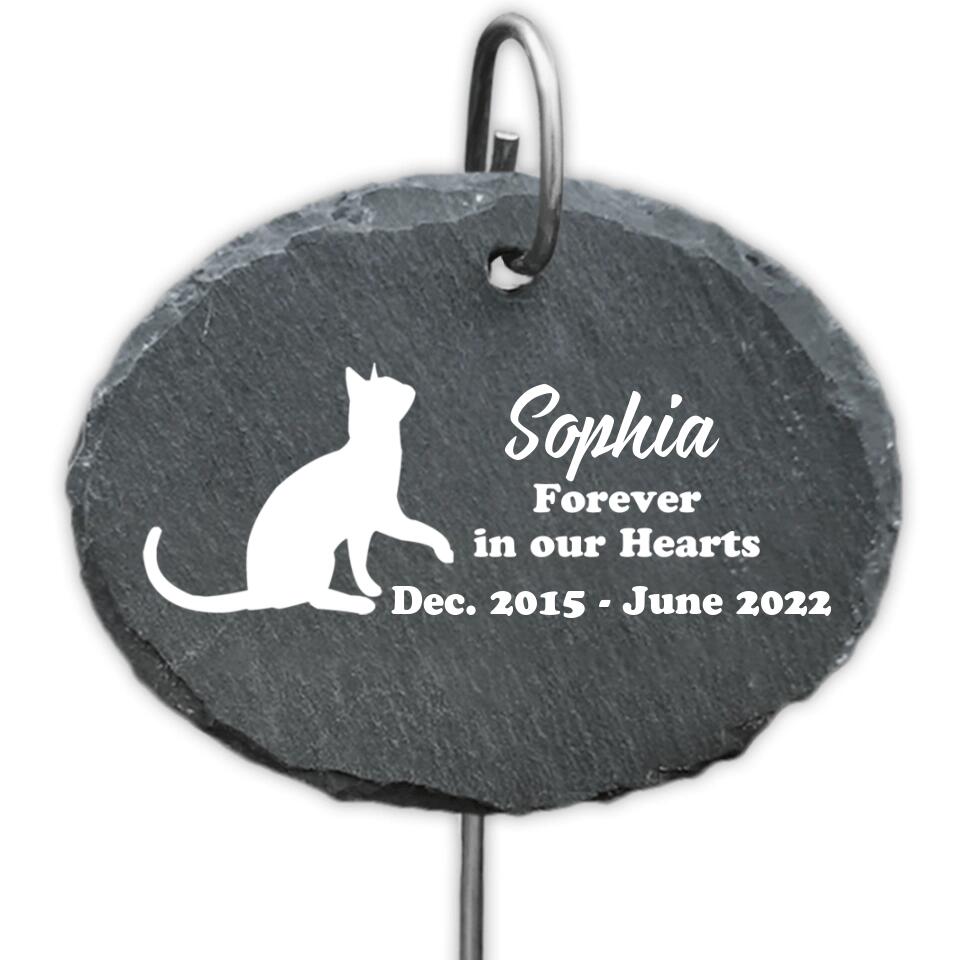 In Loving Memory Cat Pet - Personalized Memorial Stone